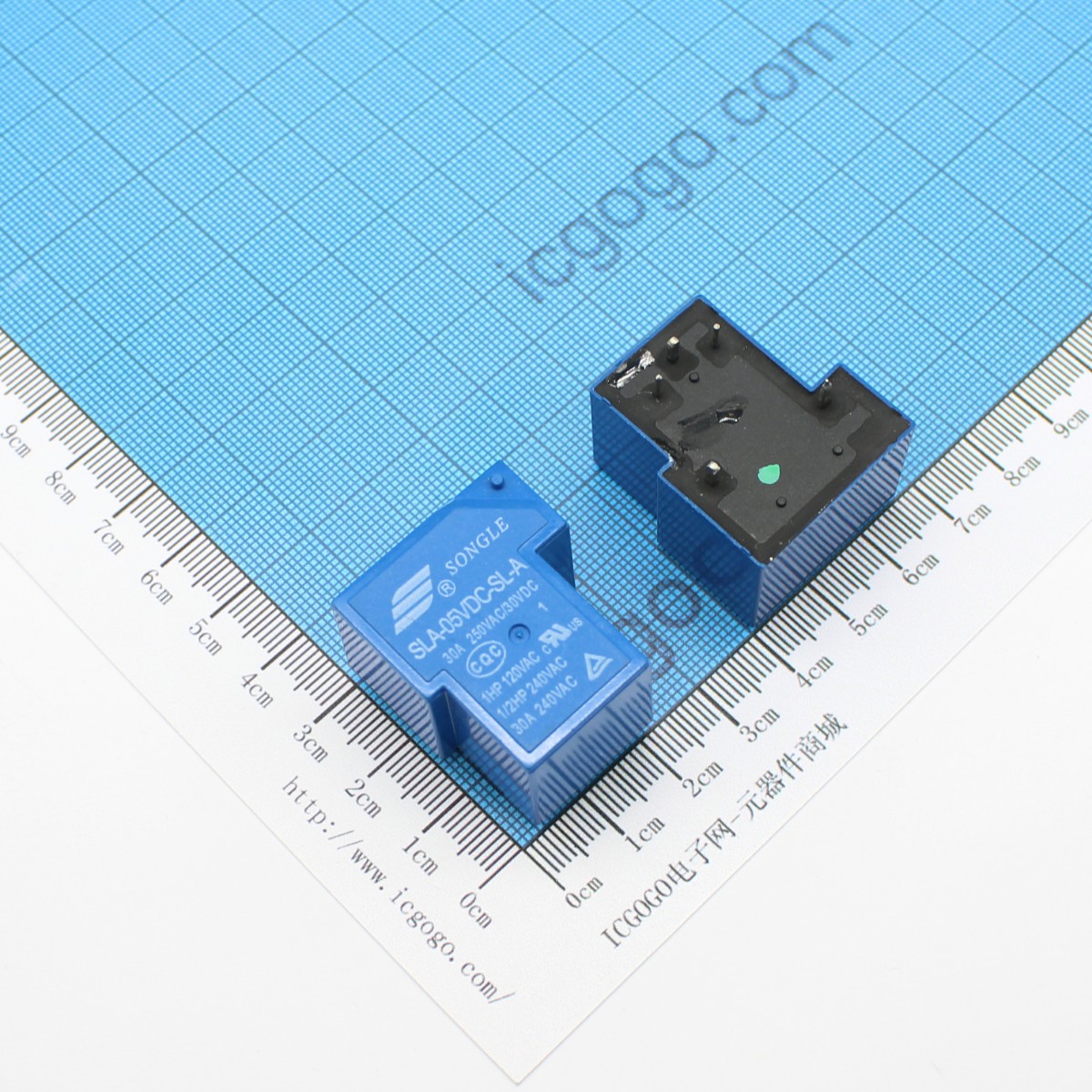 松乐 家电控制继电器 SLA-05VDC-SL-A 5V A型 常开 单组转换型 SONGLE RELAY 密封型 5P 5脚